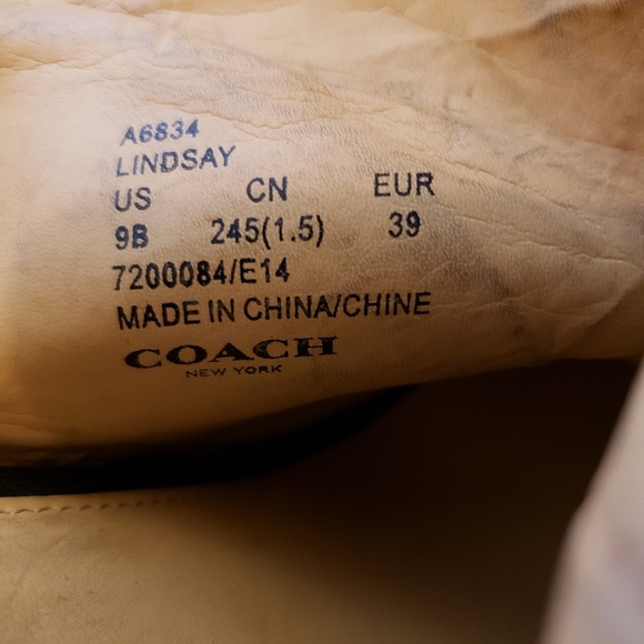 Coach Lindsay Leather Wedge Sandals - Picture 8 of 9